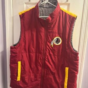 NFL Reversible Washington Redskins Puffer Vest